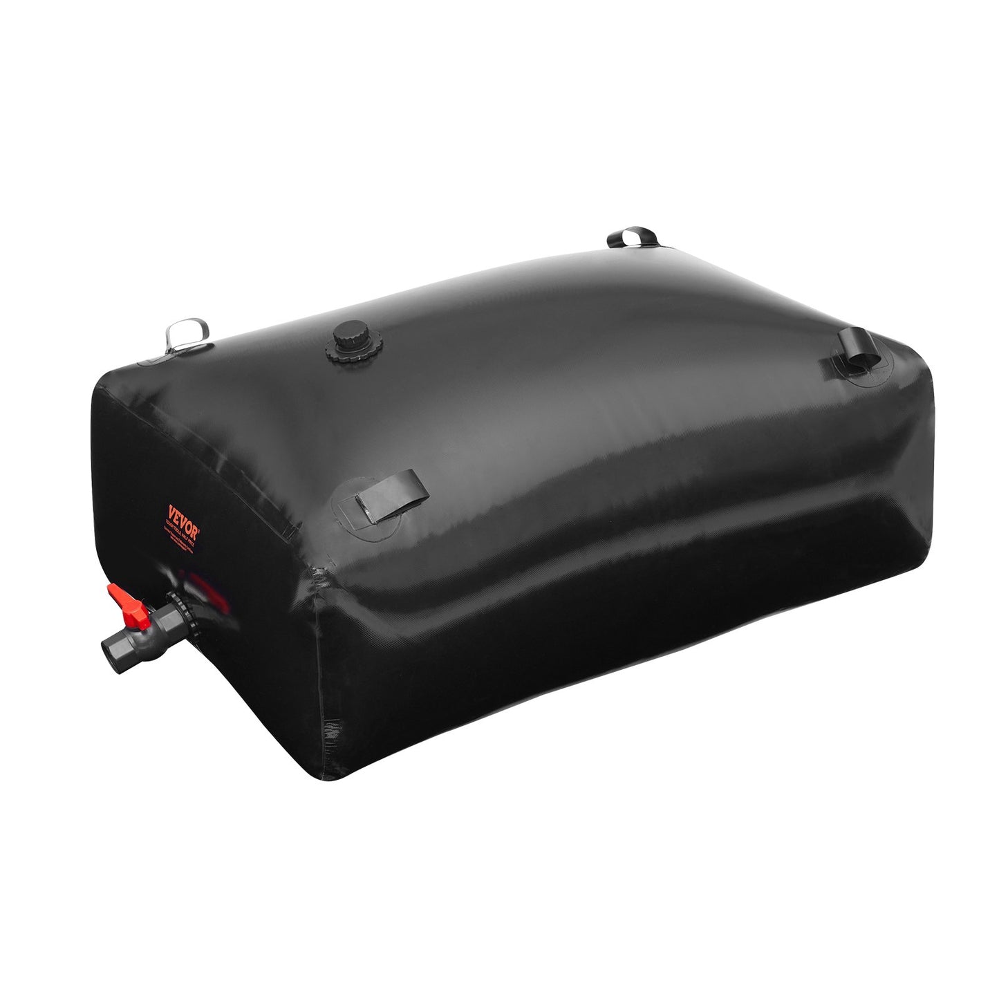 Bärbar vattenlagringsblåsa 87 Gal PVC hopfällbar vattentank Svart