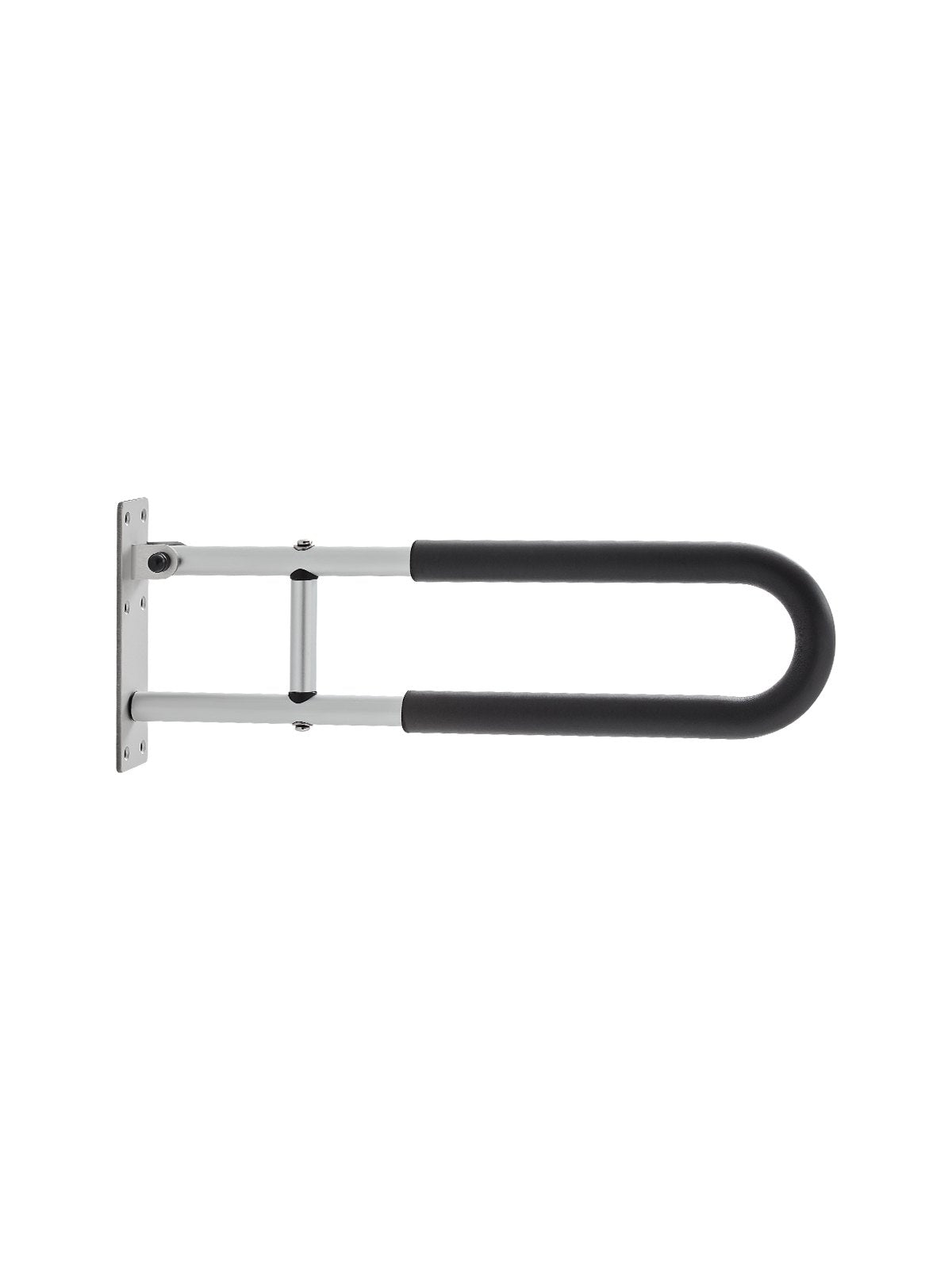 Folding Toilet Safety Rail 23.8 In 300 Lbs Load Capacity Handicap Handle