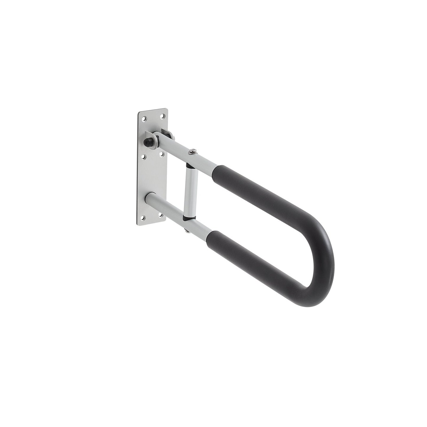 Folding Toilet Safety Rail 23.8 In 300 Lbs Load Capacity Handicap Handle