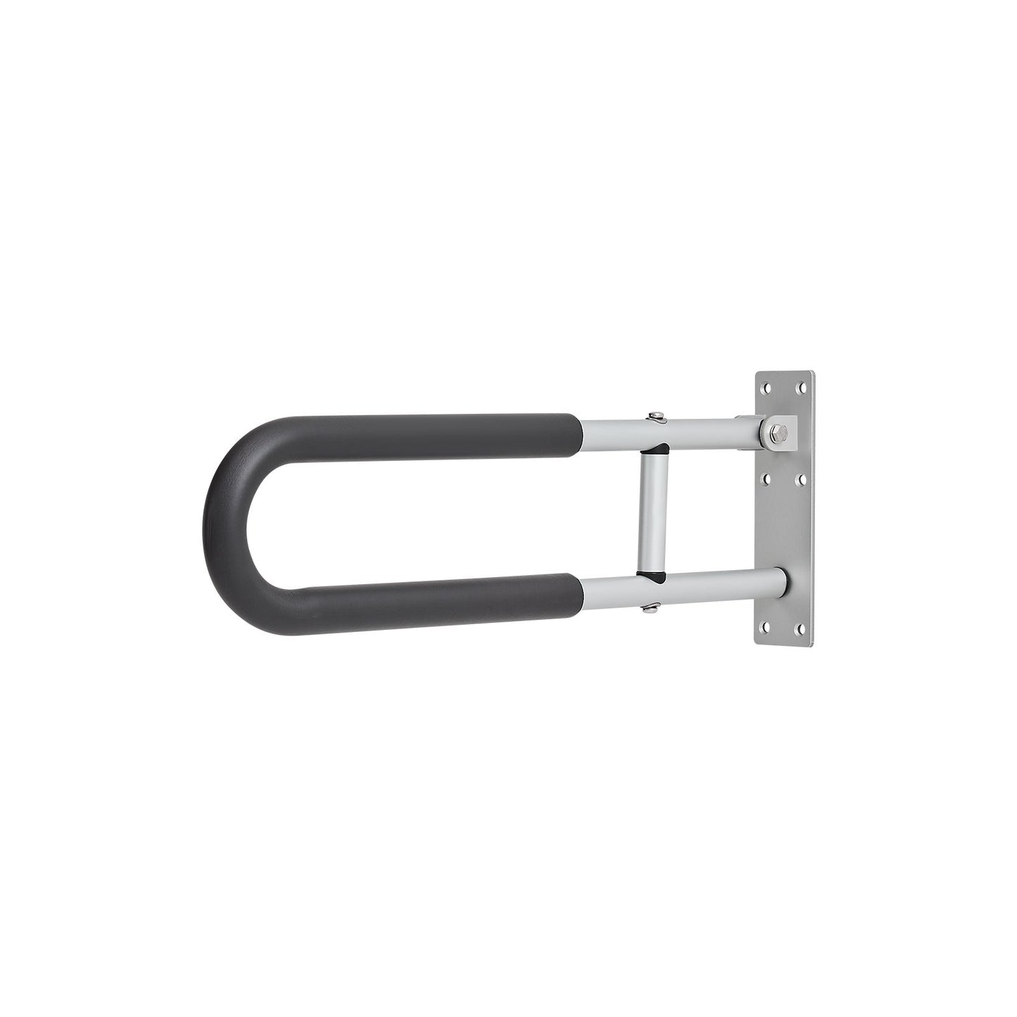 Folding Toilet Safety Rail 23.8 In 300 Lbs Load Capacity Handicap Handle