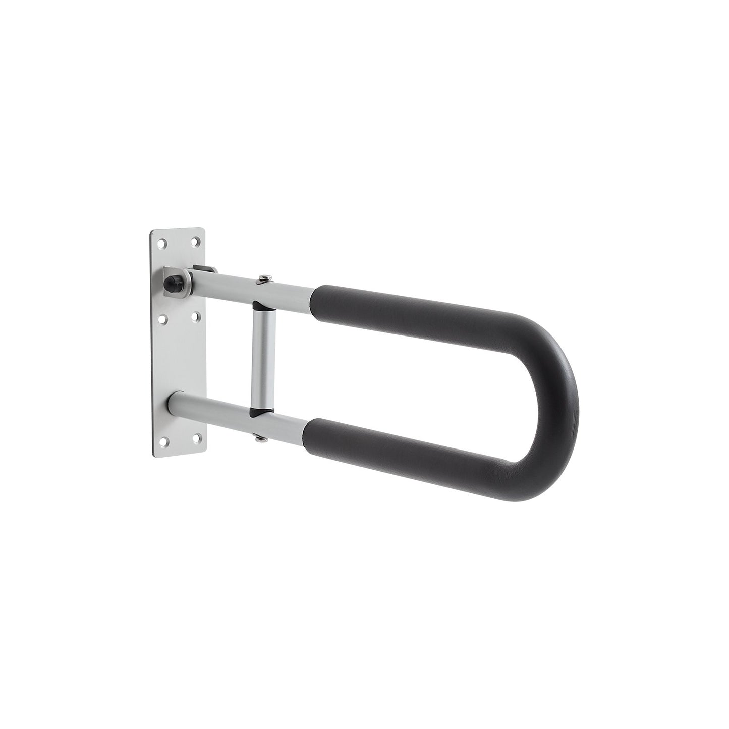 Folding Toilet Safety Rail 23.8 In 300 Lbs Load Capacity Handicap Handle