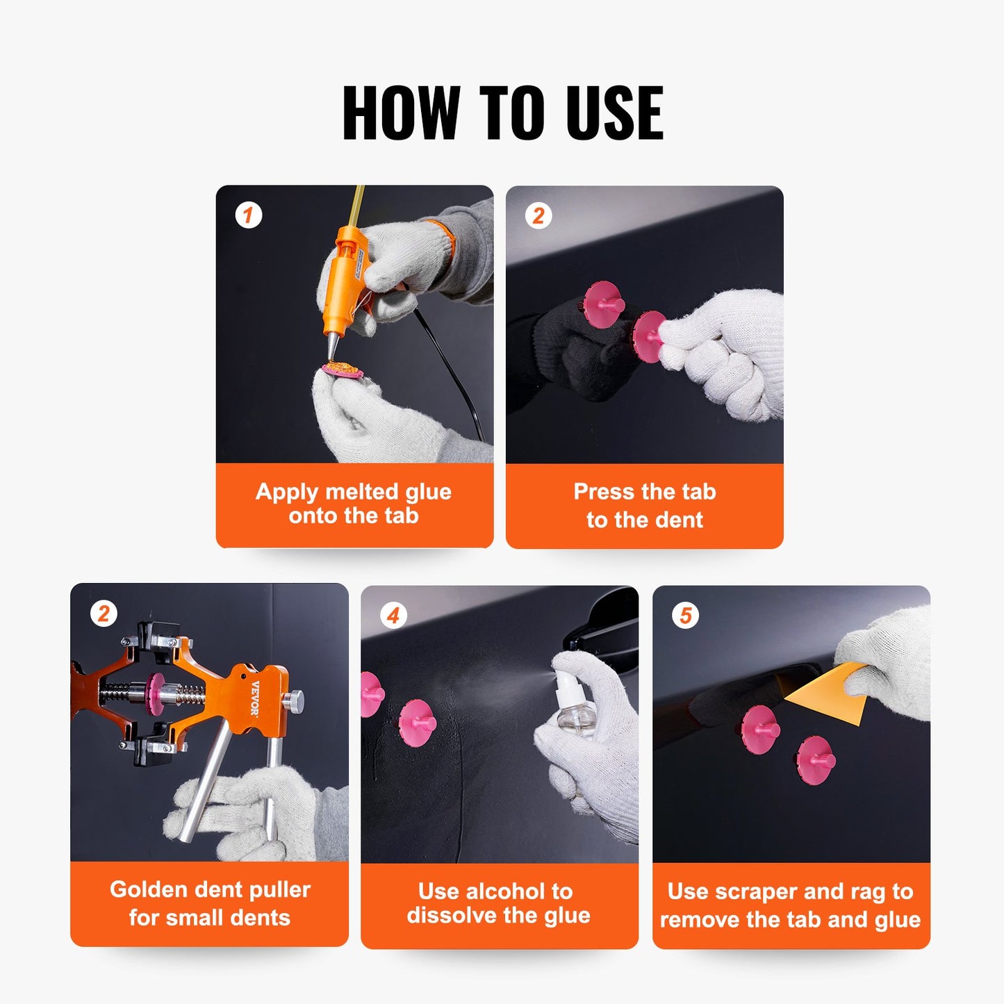 Car Kaross Dent Puller Bridge Lifter Tool Lackfri Hagel Remover Repair Kit