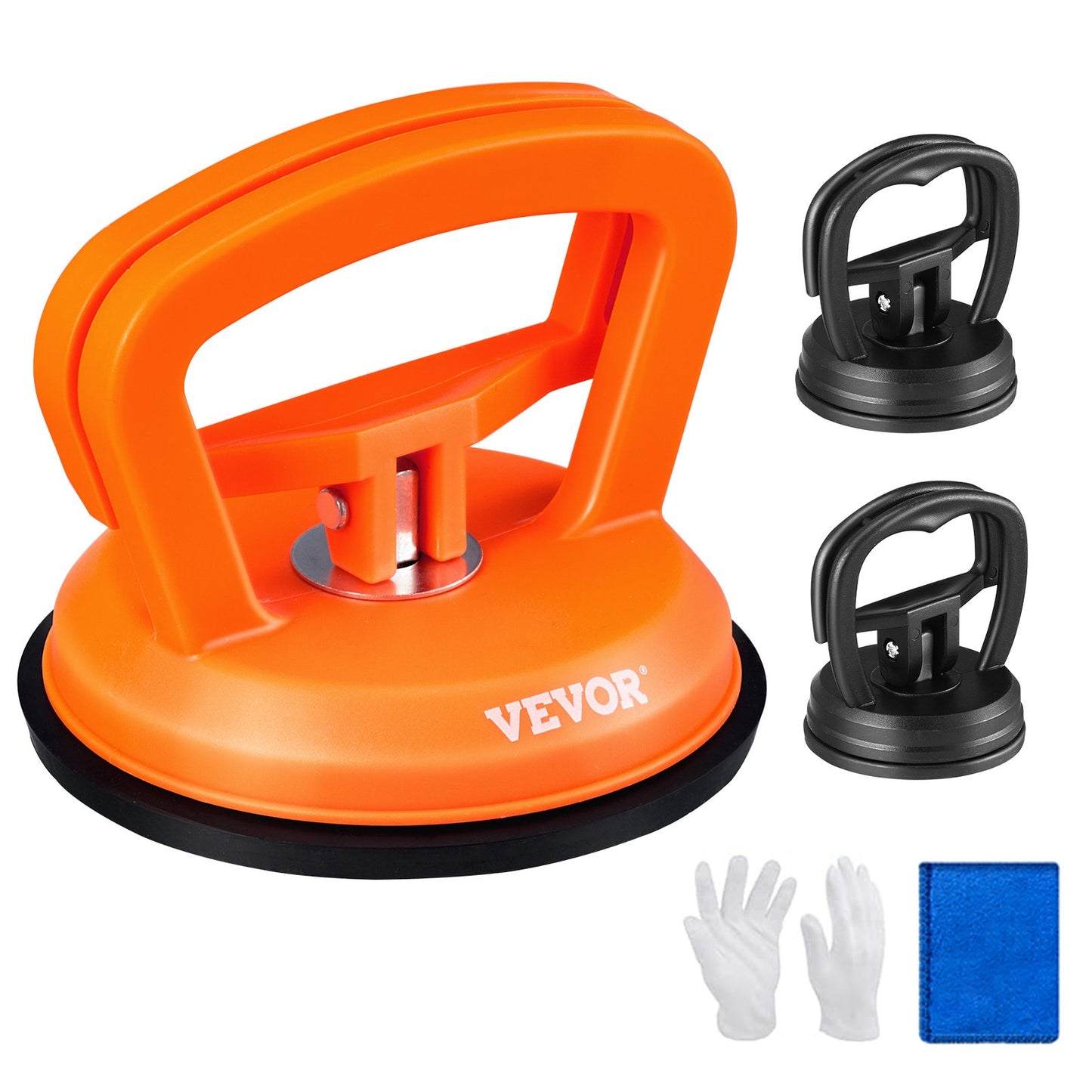 Dent Removal Kit, 3-pack sugkoppar, Dent Puller Handtagslyftare med handskar och trasa, lackfri bil bucklaborttagningsmedel för bilbucklor, glas, kakel, spegellyft och flyttning