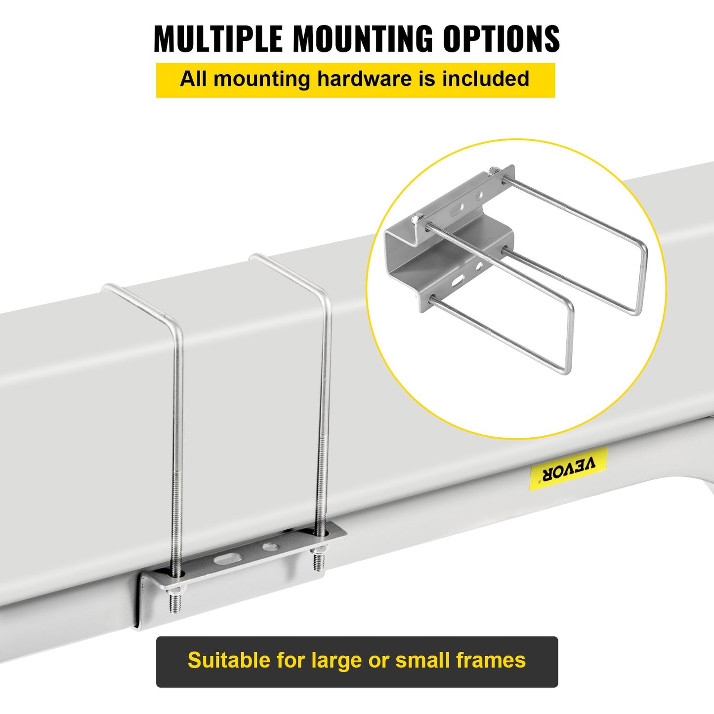 Boat Trailer Guide-ons, 46\", ett par aluminium Trailer Guider, rostbeständiga trailerguider med justerbar bredd, monteringsdelar ingår, för skidbåt, fiskebåt eller segelbåt trailer