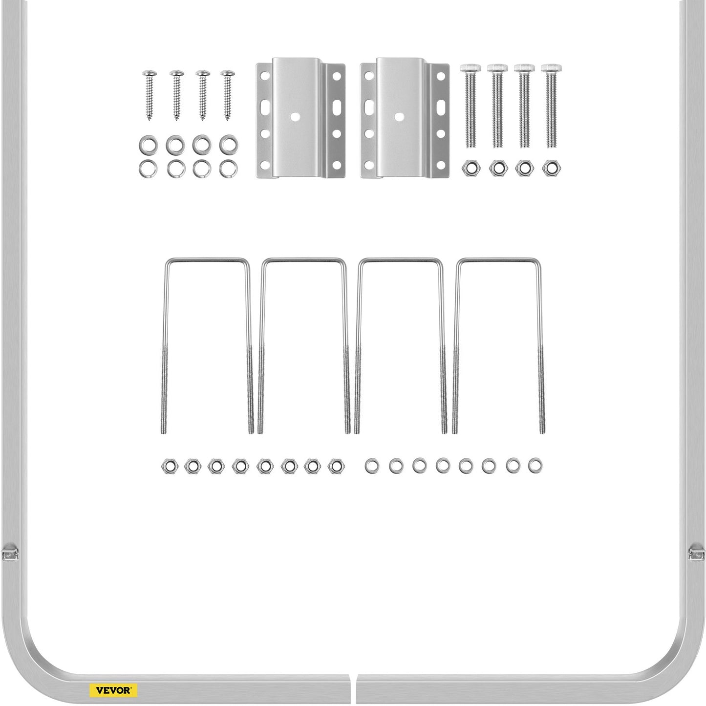 Boat Trailer Guide-ons, 46\", ett par aluminium Trailer Guider, rostbeständiga trailerguider med justerbar bredd, monteringsdelar ingår, för skidbåt, fiskebåt eller segelbåt trailer