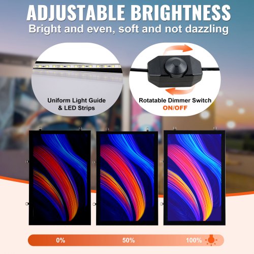Bildram Affischram LED Ljuslåda 962x632 mm Filmaffischer Svart | EU