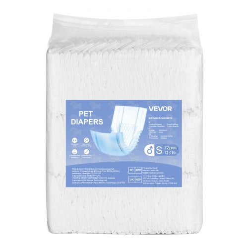 Disposable diapers for male dogs Super absorbent diapers for male dogs S 144 pcs
