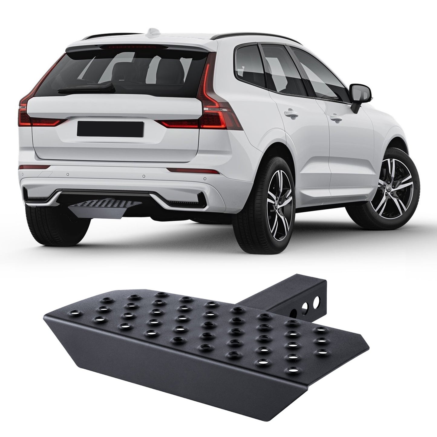 Hitch Step för 2" mottagare Universal Trailer Bogsering Bakre stötfångare Stål