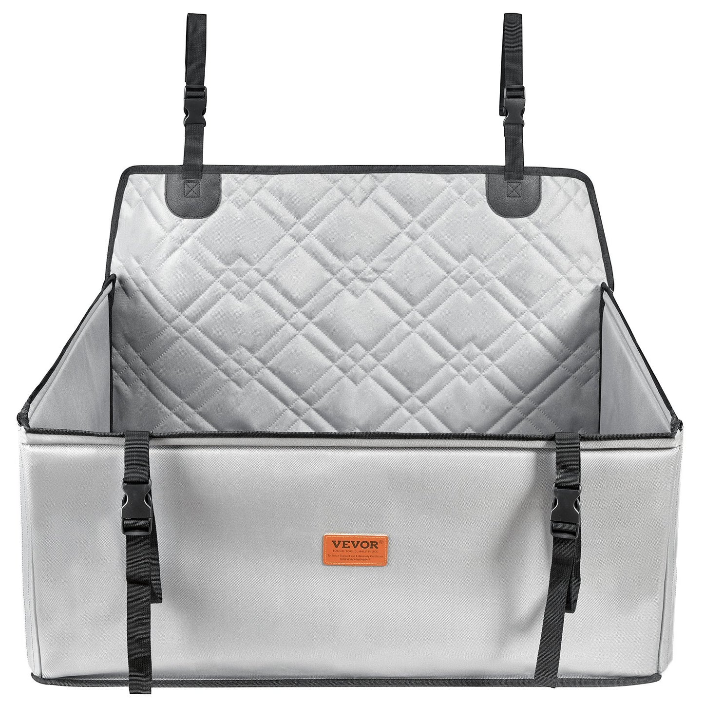 Dog Booster Car Seat Pet Car Seat för SML Dogs upp till 48,5 lbs Grå