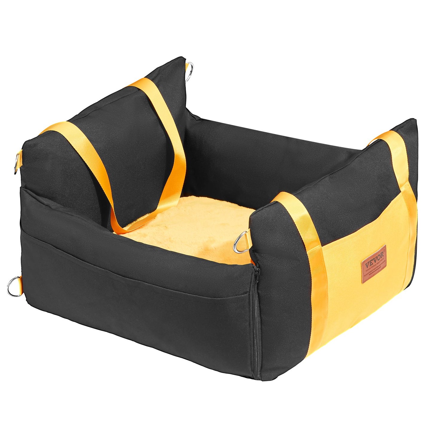 Dog Booster Car Seat Pet Car Seat för liten hund upp till 25lbs Svart