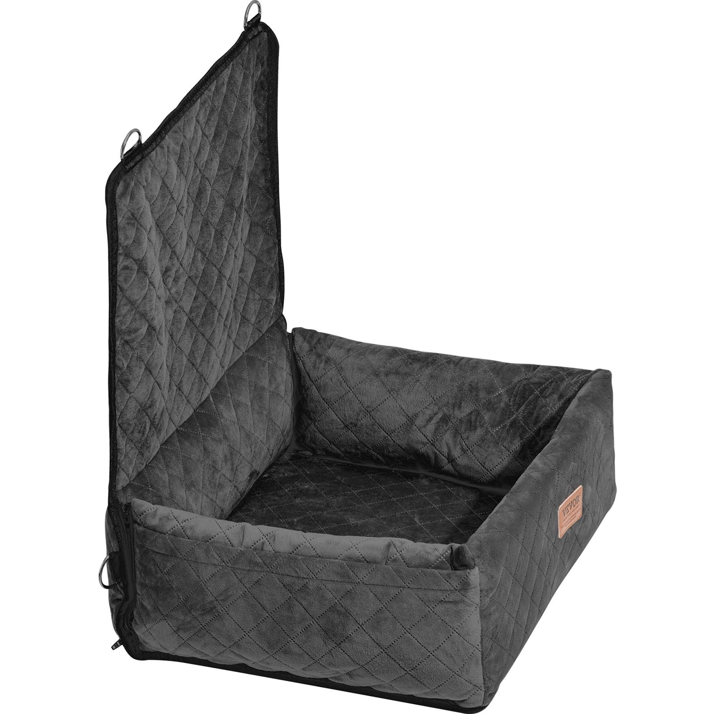 Dog Booster Autositz, Haustier-Autositz für kleine und mittelgroße Hunde bis zu 40 lbs, Schwarz