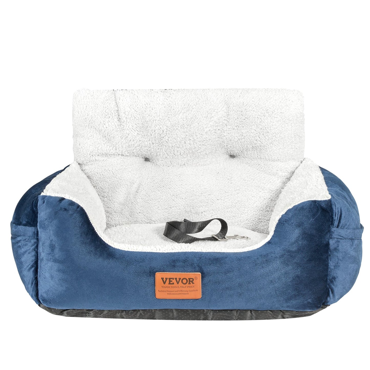 Dog Booster Car Seat Pet Car Seat för liten hund upp till 20lbs blå+grå