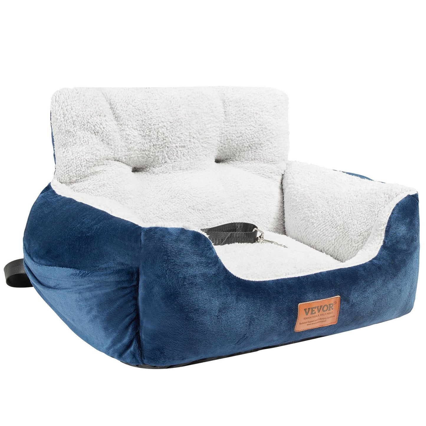 Dog Booster Car Seat Pet Car Seat för liten hund upp till 20lbs blå+grå