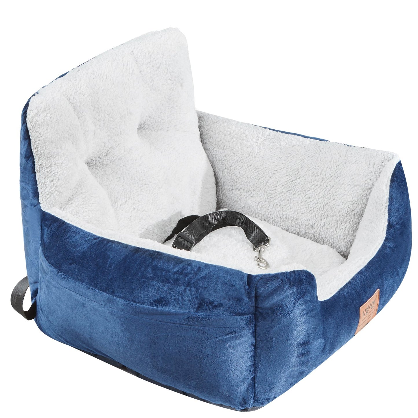 Dog Booster Car Seat Pet Car Seat för liten hund upp till 20lbs blå+grå
