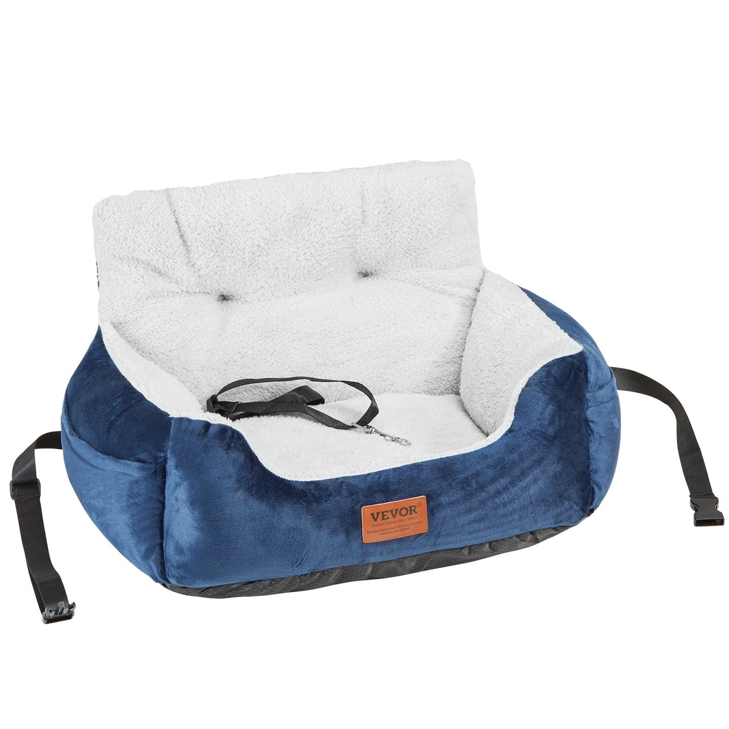 Dog Booster Car Seat Pet Car Seat för liten hund upp till 20lbs blå+grå