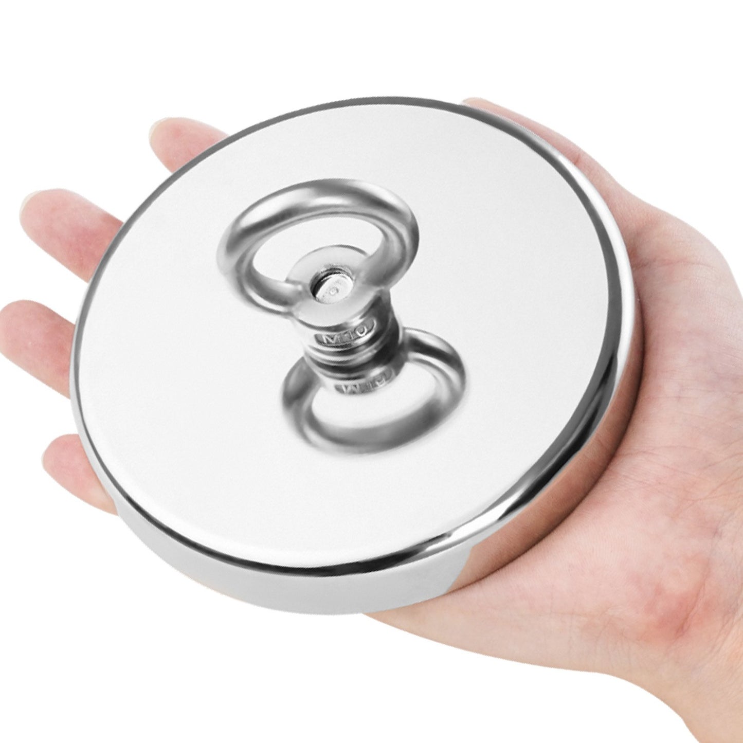 1300 LBS Strong Fishing Magnet Kit Single Sided Traction Rope Carabiner