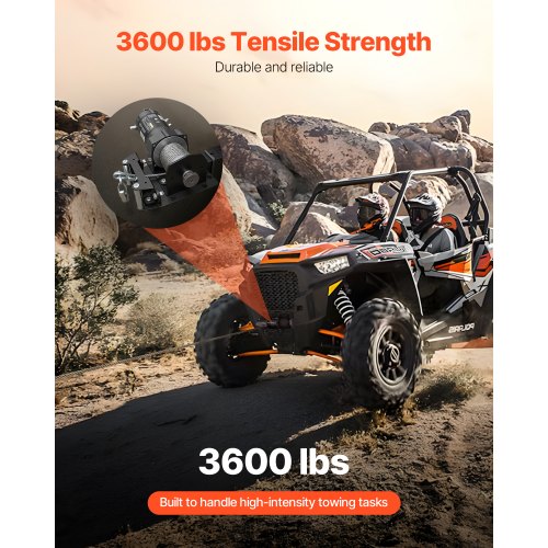 Vinschfäste 1633 kg Dragkrok Vinschfäste med 50,8 mm fäste