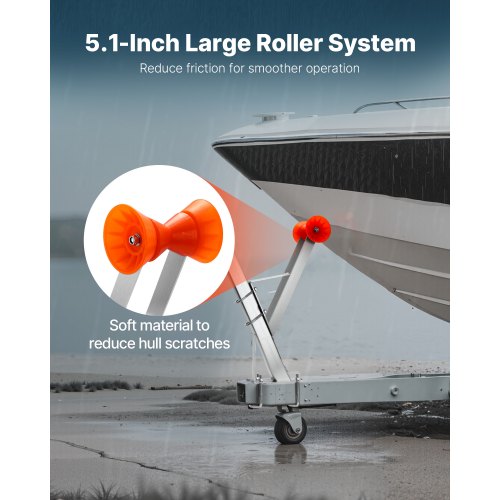 Båtvinschstativ 51-76 mm Vinschstolpar Båttrailer Vinschsäte med Rulle