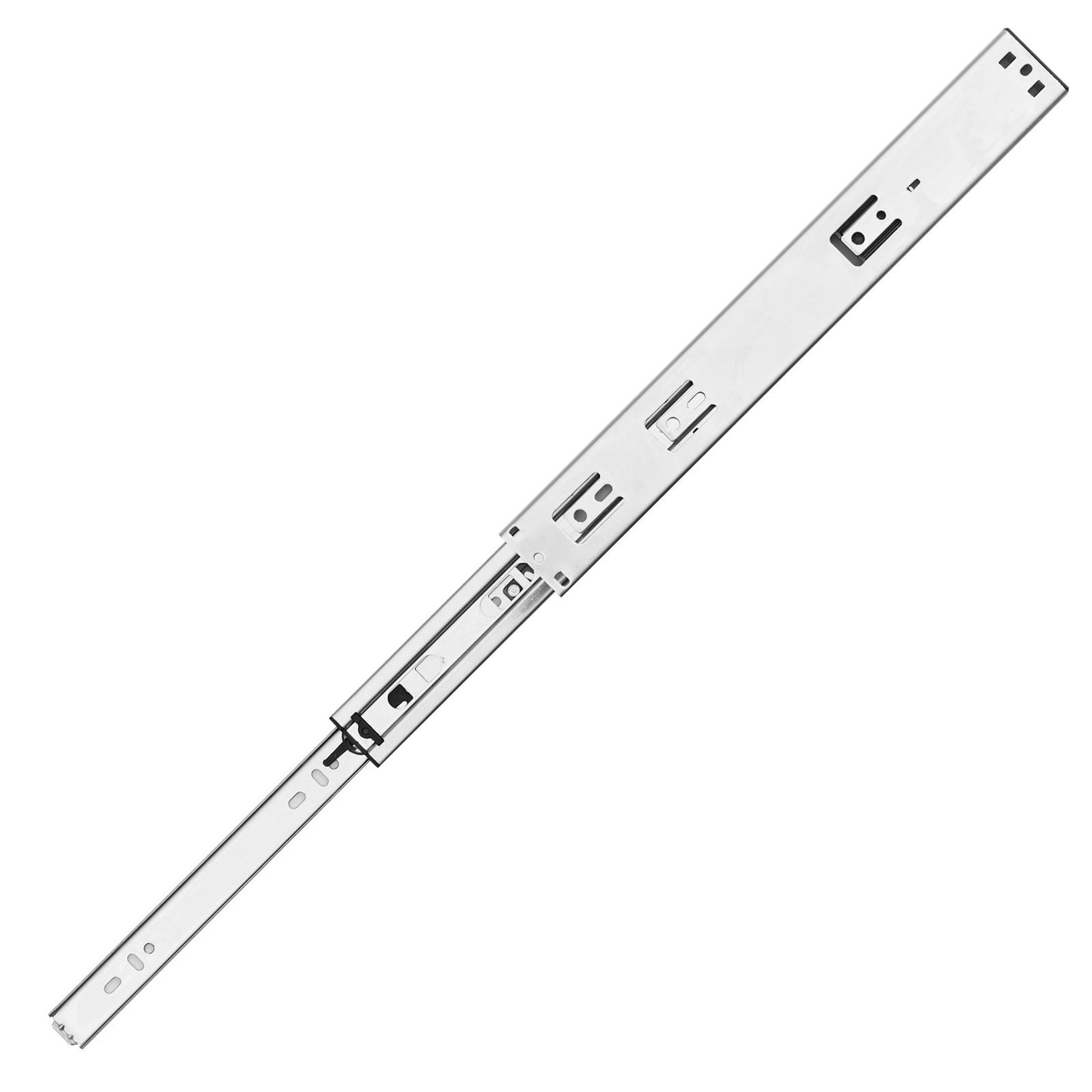 10 par 508 mm lådslider Sidomonterade skenor, Heavy Duty Full Extension stålskena, Soft-Close ljudlösa guideglider Skåp Kökslöpare med kullager, 100 lbs lastkapacitet