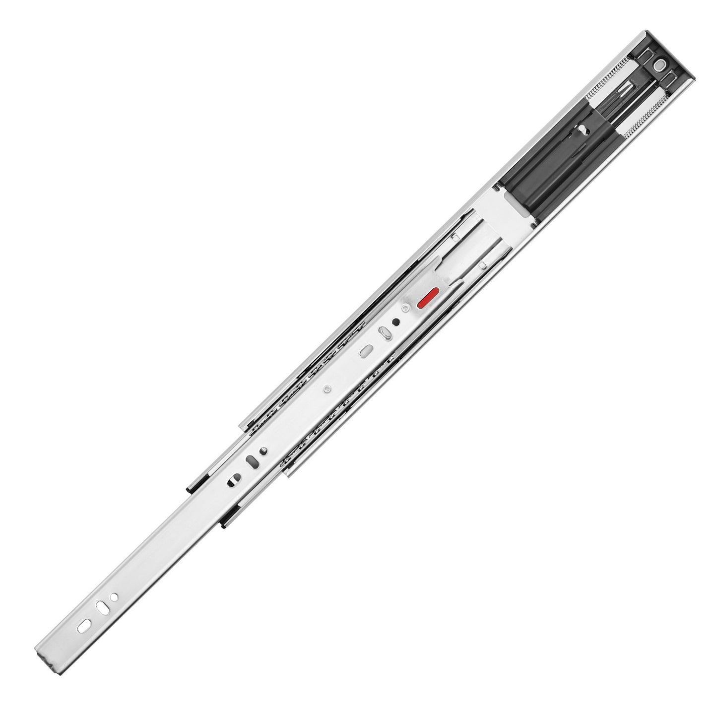 10 par 508 mm lådslider Sidomonterade skenor, Heavy Duty Full Extension stålskena, Soft-Close ljudlösa guideglider Skåp Kökslöpare med kullager, 100 lbs lastkapacitet