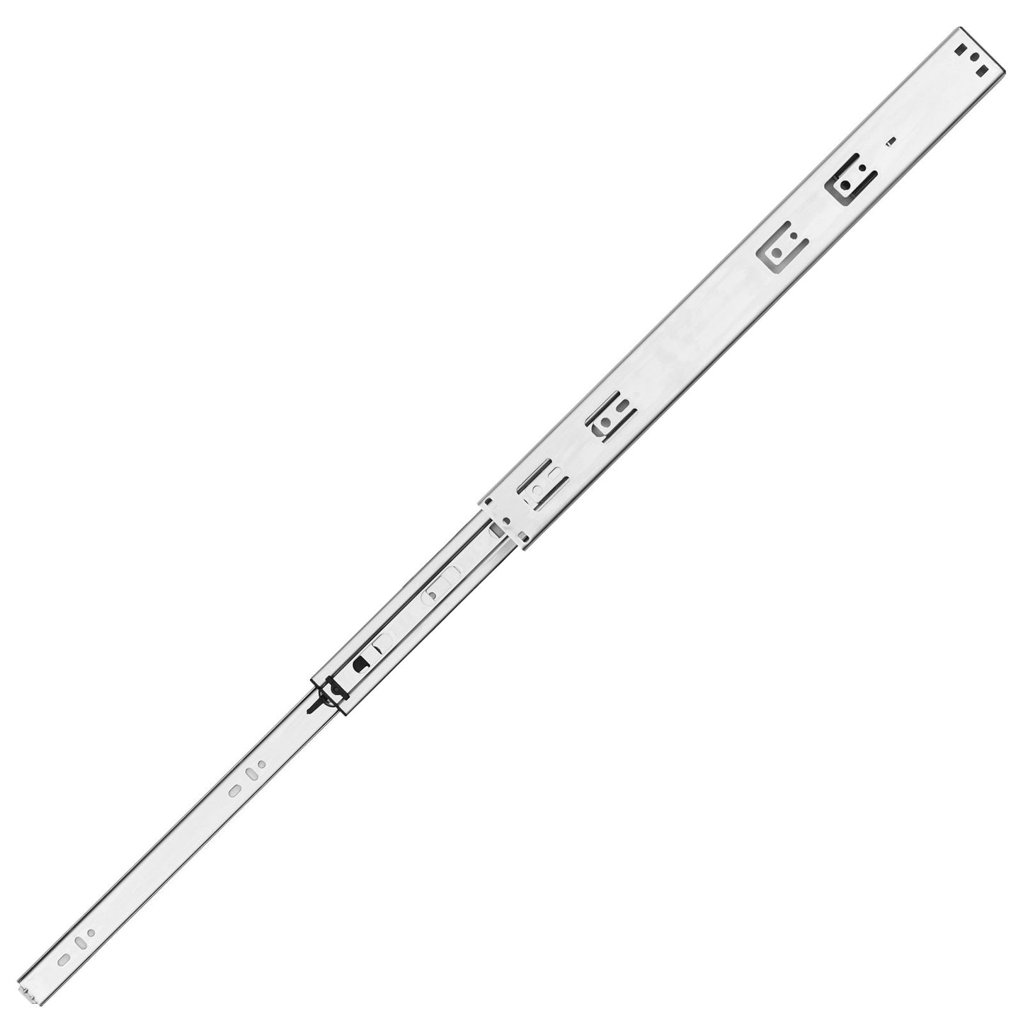 6 par 457,2 mm lådslider Sidomonterade skenor, Heavy Duty Full Extension stålskena, Soft-Close ljudlösa guideglider Skåp Kökslöpare med kullager, 100 lbs lastkapacitet