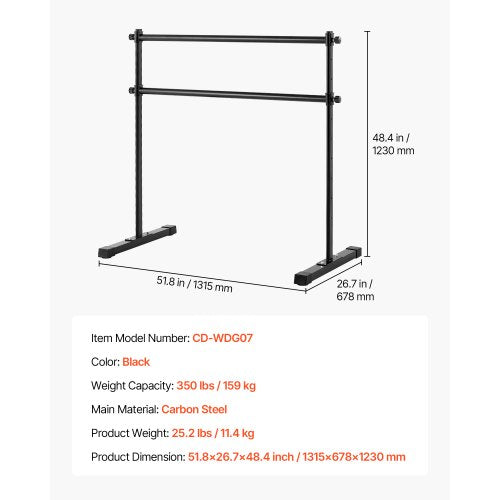 Balettstång Fristående Bärbar Fitness Dansstång Höjdjusterbar | EU