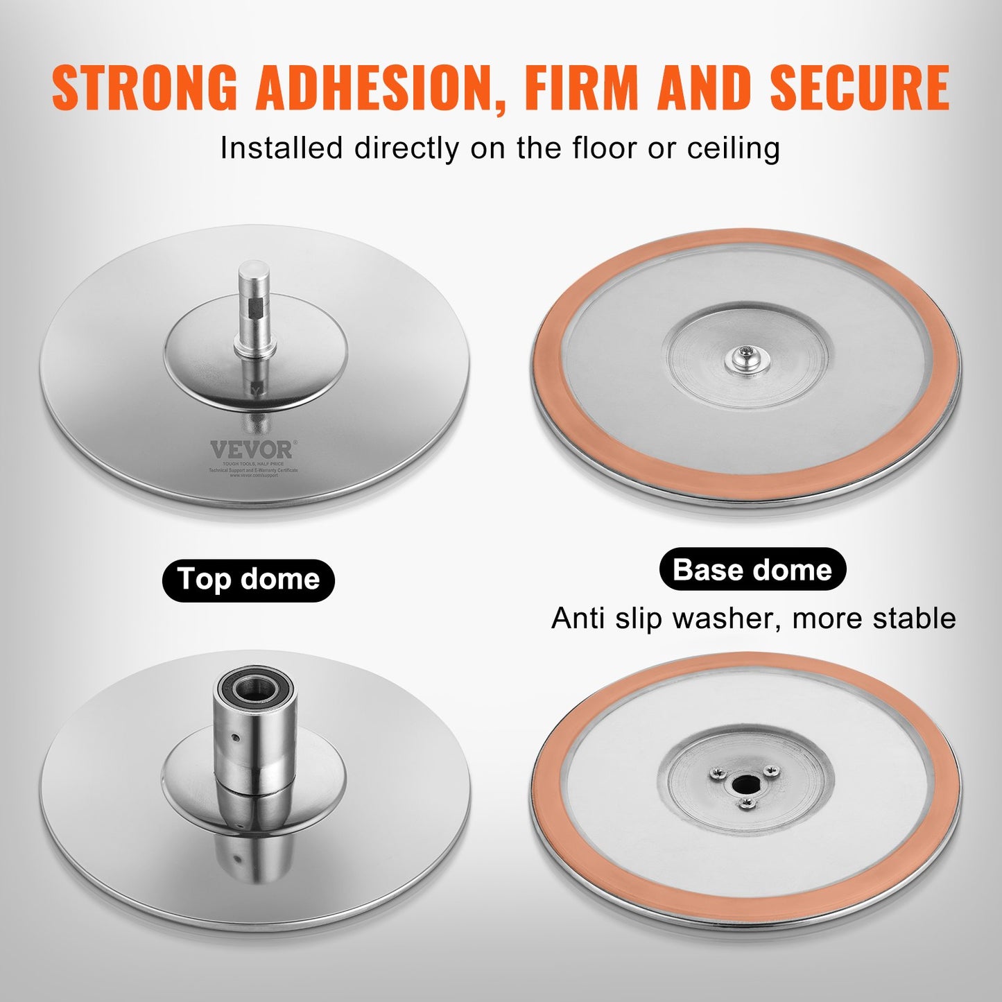 Professionelle Tanzstange, Drehbares Statisches Tanzstangen-Set, Tragbare Abnehmbare Stange, 45mm Hochleistungs-Edelstahlstange, Höhenverstellbare Trainingsstange, Für Workout Home Club Gym, Silber