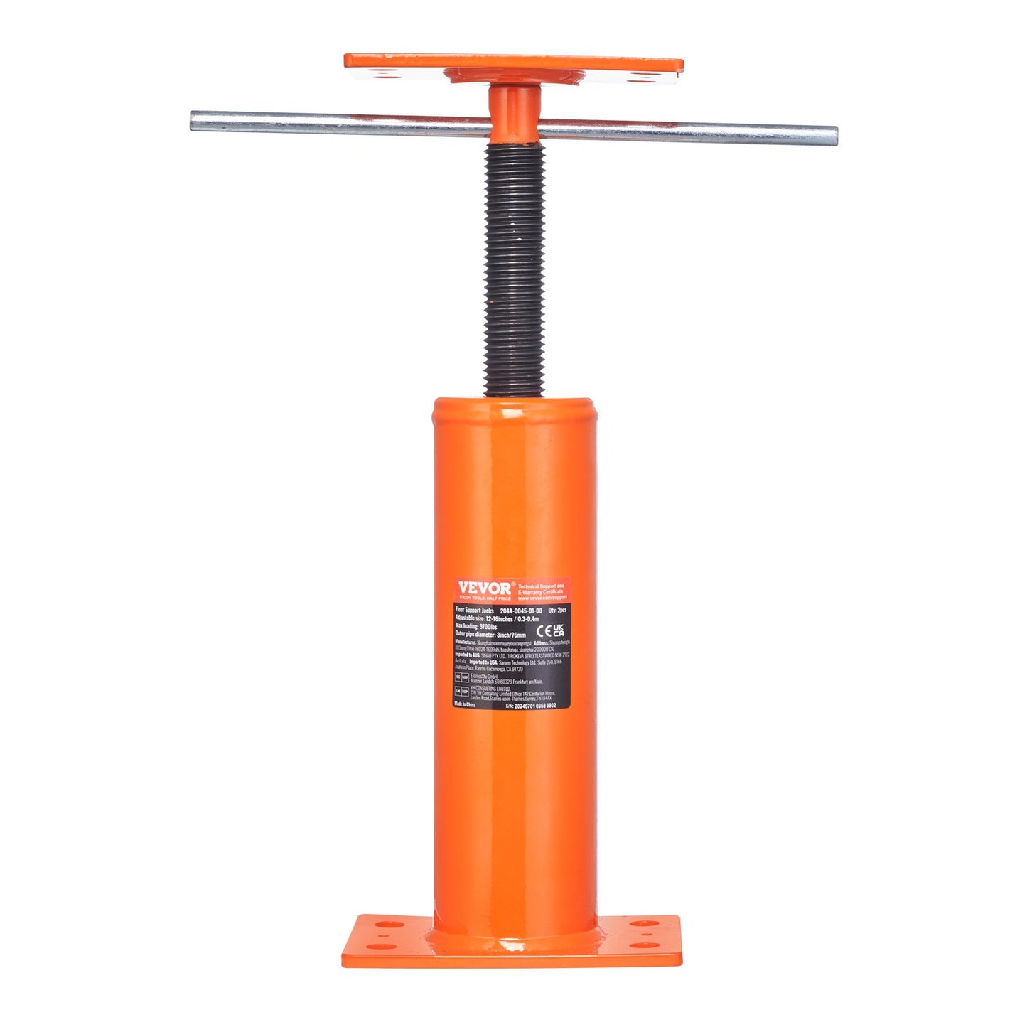 Verstellbarer Bodennivellierungspfosten, Hausbodennivellierungslift, Höhenbereich 12"-16"