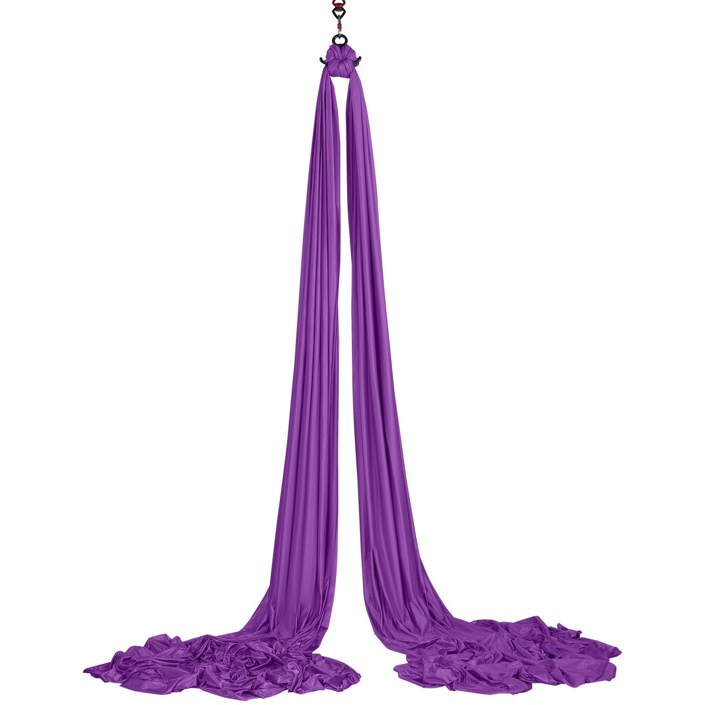 Aerial Silk & Yoga Swing, 8.7 Yards, Aerial Yoga Hammock Kit with 100gsm Nylon Fabric, Full Rigging Hardware & Easy Installation Guide, Antigravity Flying for All Levels Fitness Bodybuilding, Purple