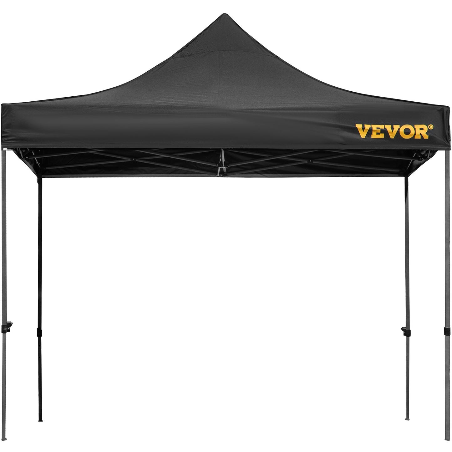 10 x 10 FT Pop Up Canopy Tent, Gazebo Tent with Patio with Removable Side Walls and Carry Bag on Wheels, UV Resistant Waterproof Instant Gazebo Shelter for Party, Garden, Backyard, Black