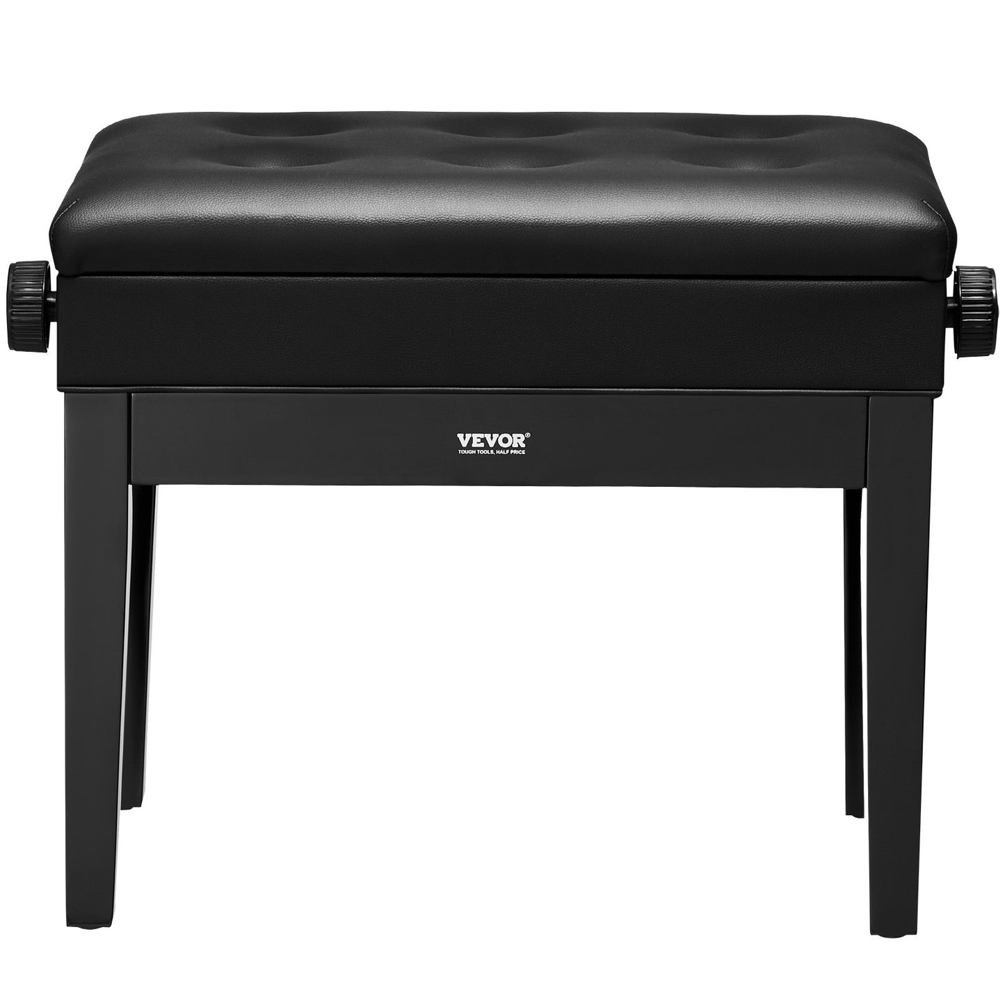 Justerbar Piano Keyboard Bänk Förvaring Vadderad sits Bokhylla i trä