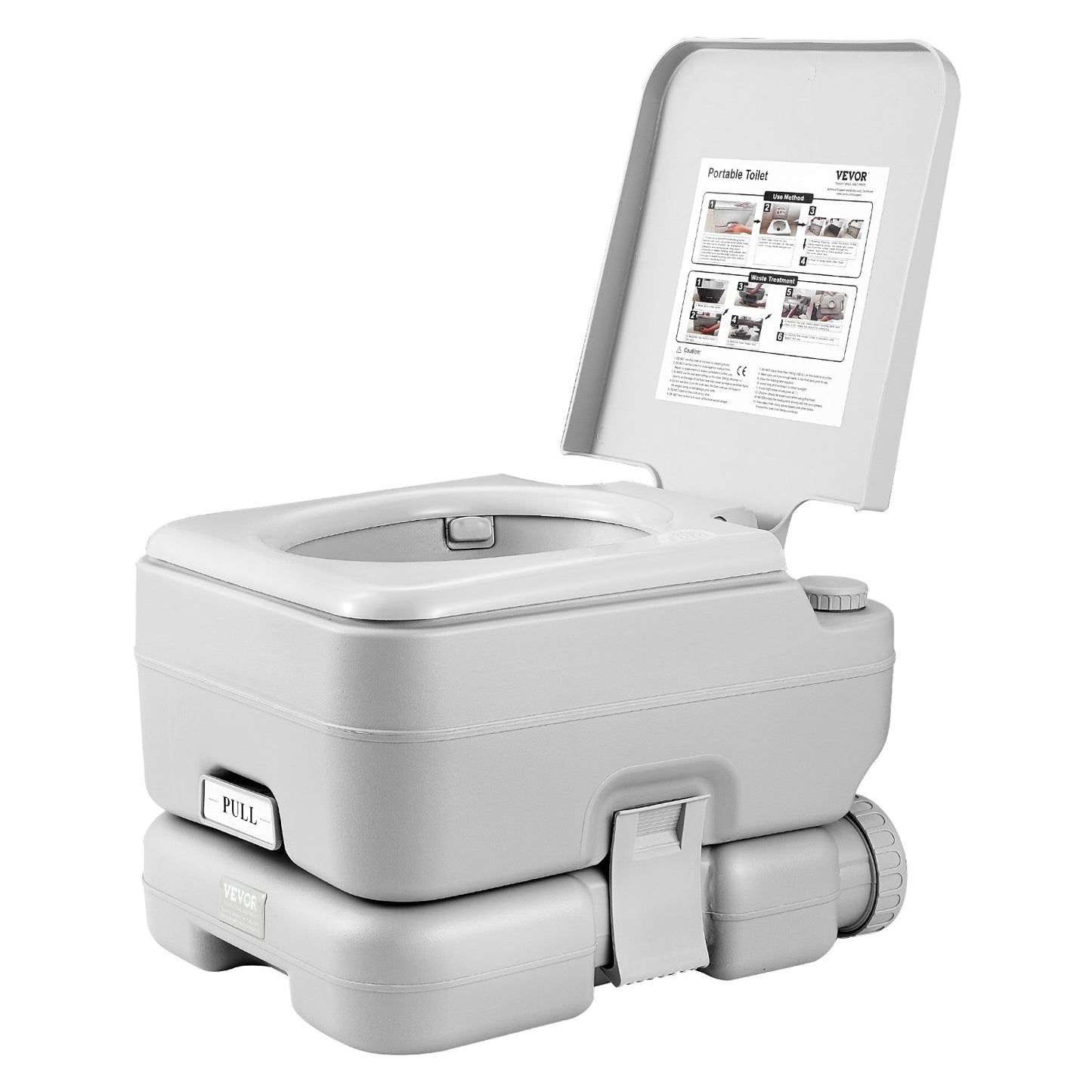 Portable Toilet Flush Travel Camping 3,2 Gal Commode Potta Utomhus Inomhus