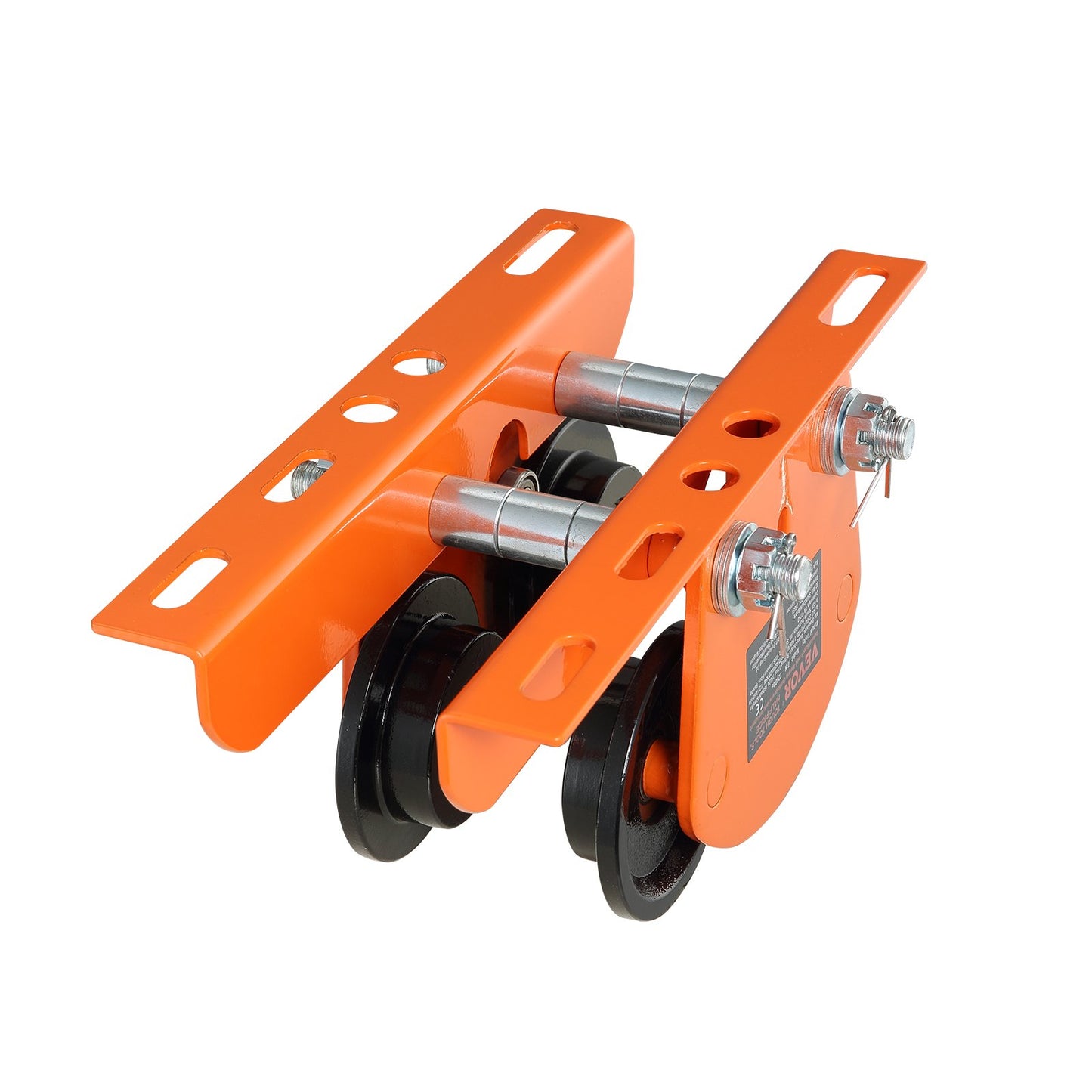 Electric Lifting Trolley Manual, 2200 lbs/1 ton Capacity for PA200 PA250 PA300 PA400 PA500, Dual Wheel Push Beam Trolley, 2.68"-4.33" Adjustable Beam Flange Width for Straight Curved I-Beam