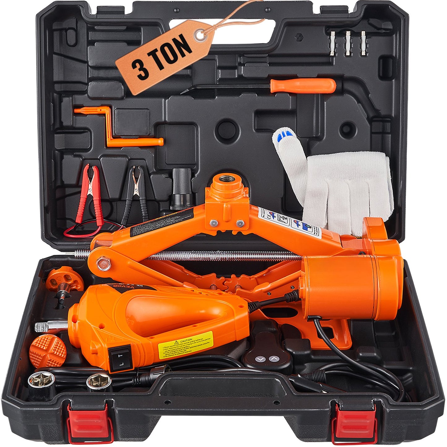 Elbil Jack Golv Jack 3 Ton elektrisk sax Jack bil reparationsverktyg