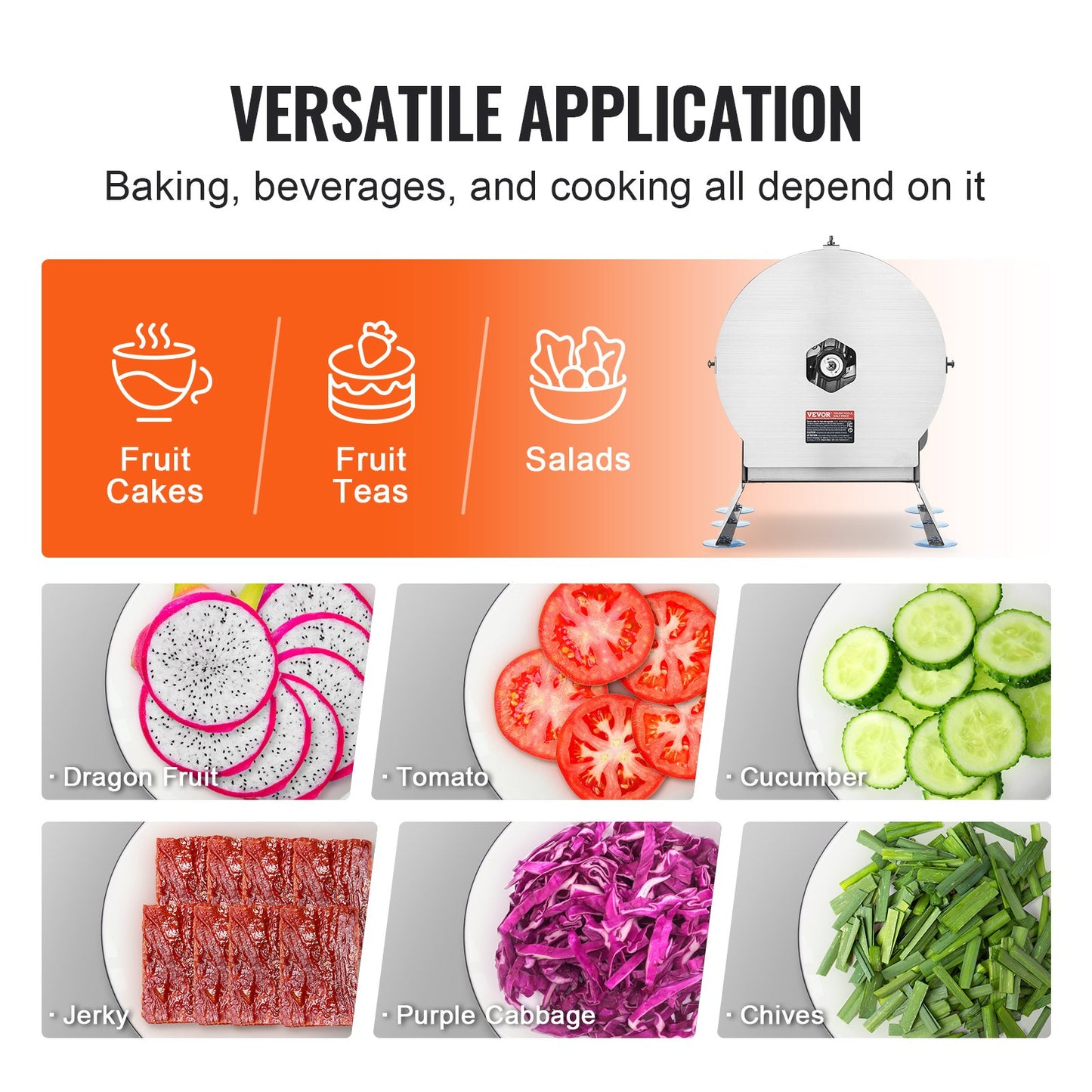 Electric Vegetable Cutter, 0-0.5"/0-12mm Adjustable Commercial Cutting Machine, Convertible to Manual, Stainless Steel Food Cutter, for Potato, Lemon, Tomato, Apple