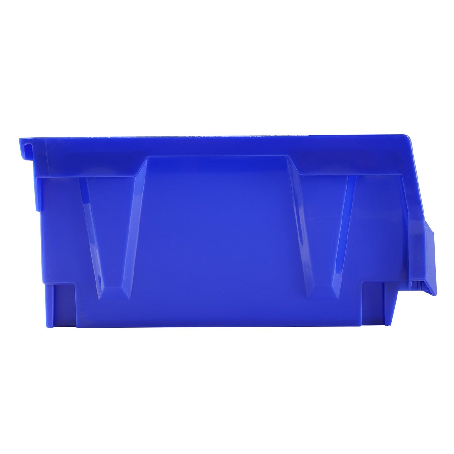 Plastic Storage Bins, (11" x 11" x 5"), Hanging Stackable Storage Bins, Blue/Red, 6-Pack, Heavy Duty Stacking Containers for Closet, Kitchen, Office or Pantry Organization