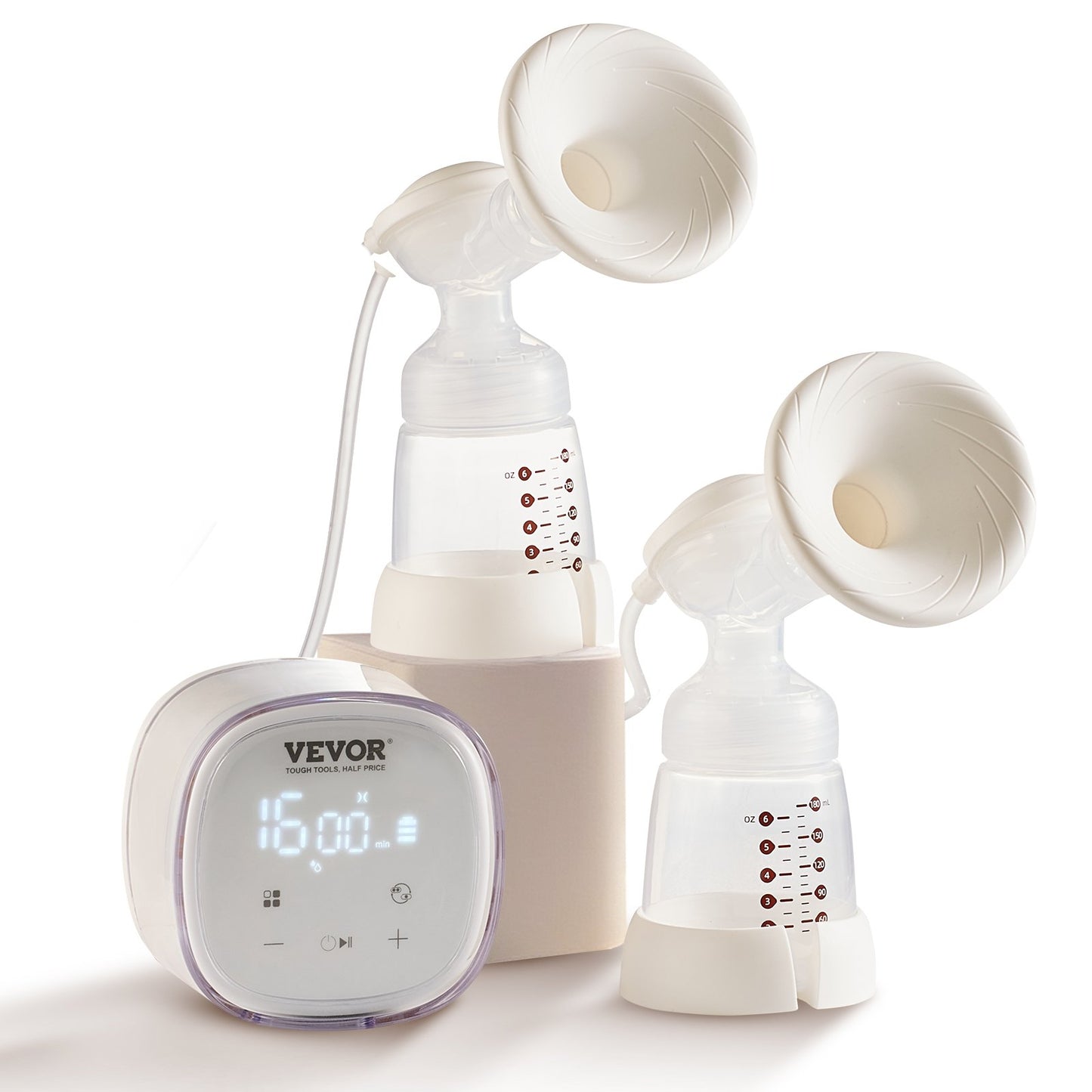 Milchpumpe Doppelte elektrische Milchpumpen 4 Modi und 16 Stufen 300 mmHg Saugleistung