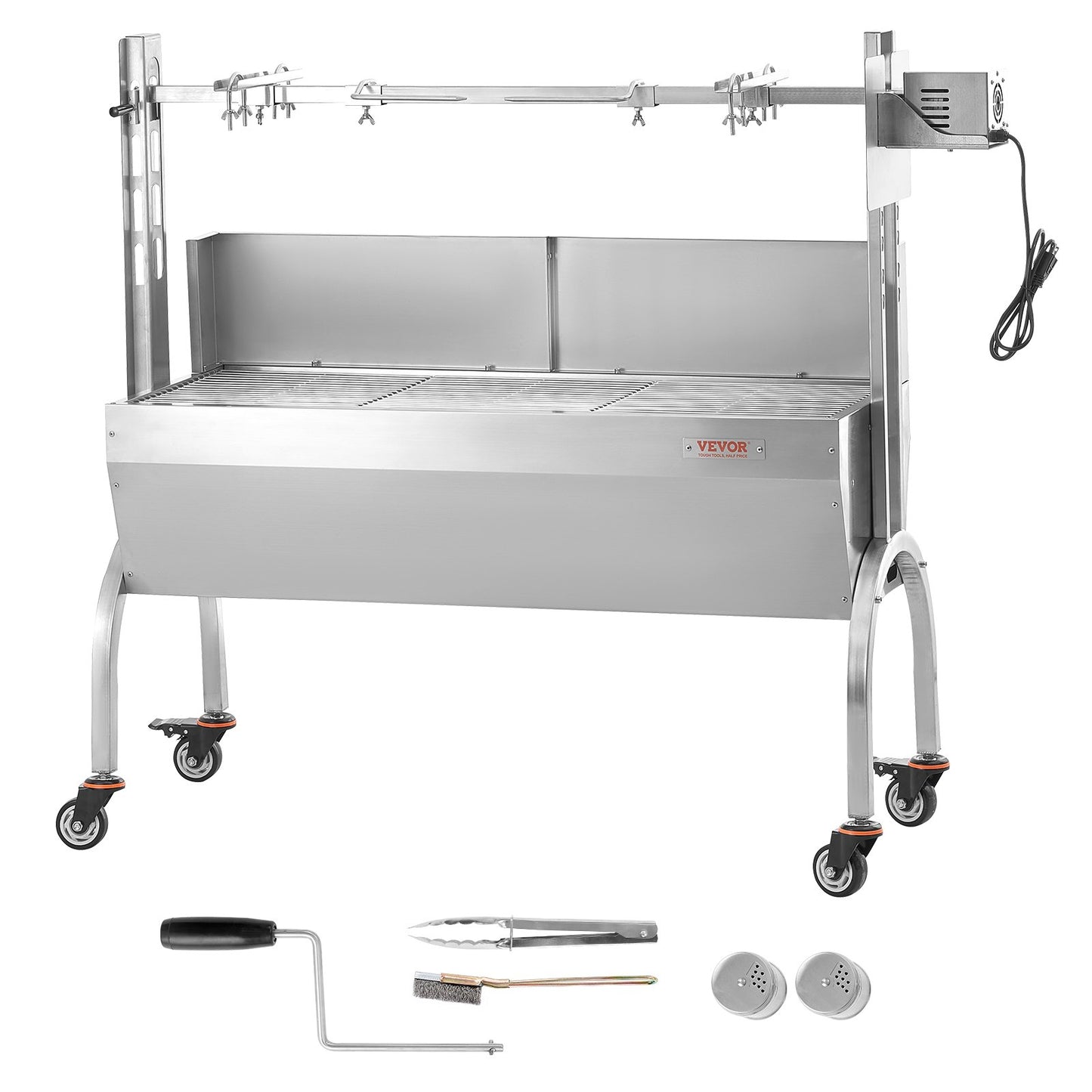 Roaster Spit Rotisserie BBQ Grill Gris Lamm Kyckling Roaster 52W 198LBS