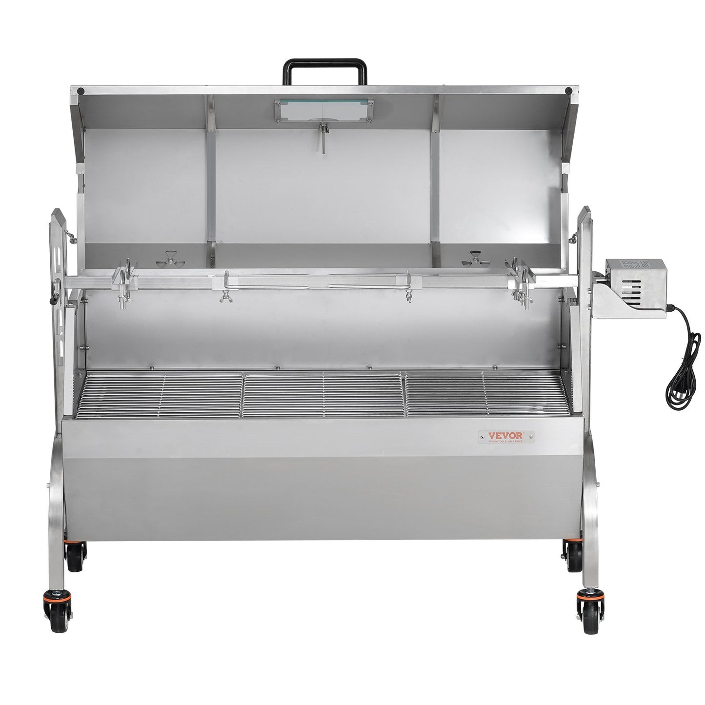 Roaster Spit Rotisserie BBQ Grill Pig Lamb Chicken Roaster 52W 198LBS