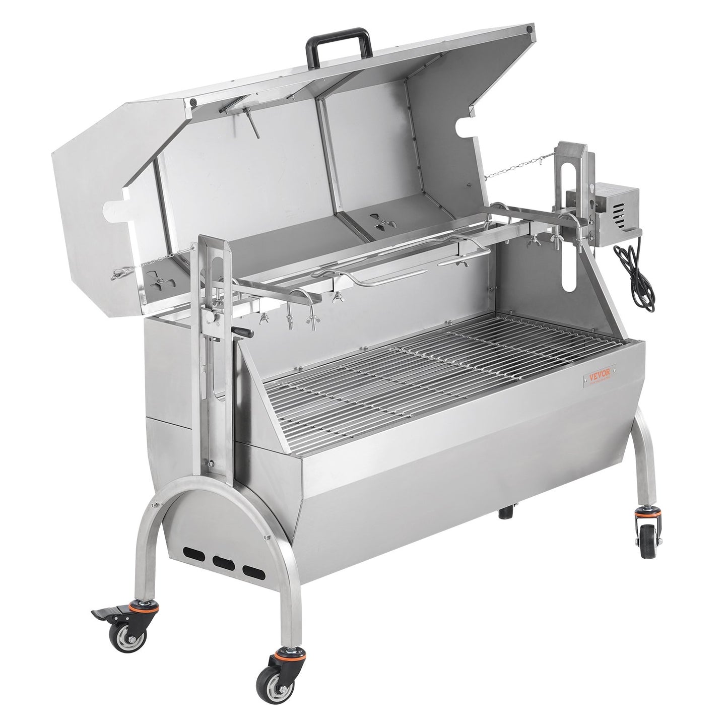 Roaster Spit Rotisserie BBQ Grill Pig Lamb Chicken Roaster 52W 198LBS