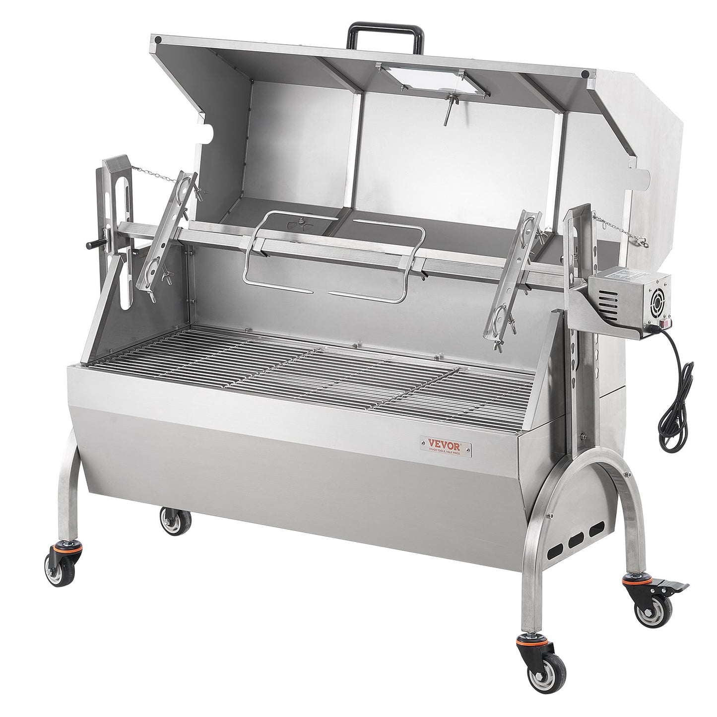 Roaster Spit Rotisserie BBQ Grill Pig Lamb Chicken Roaster 52W 198LBS