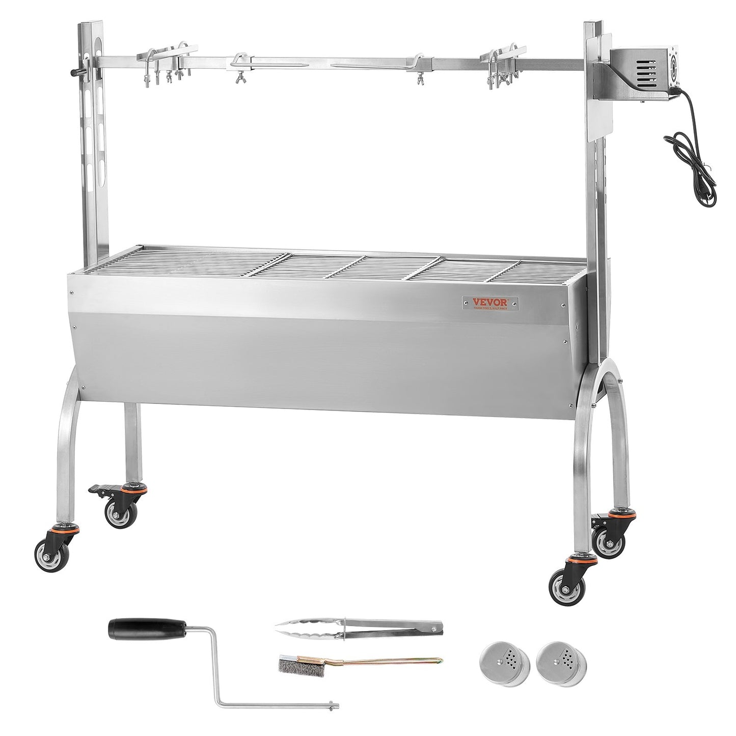 Roaster Spit Rotisserie BBQ Grill Gris Lamm Kyckling Stek 52W 198LBS