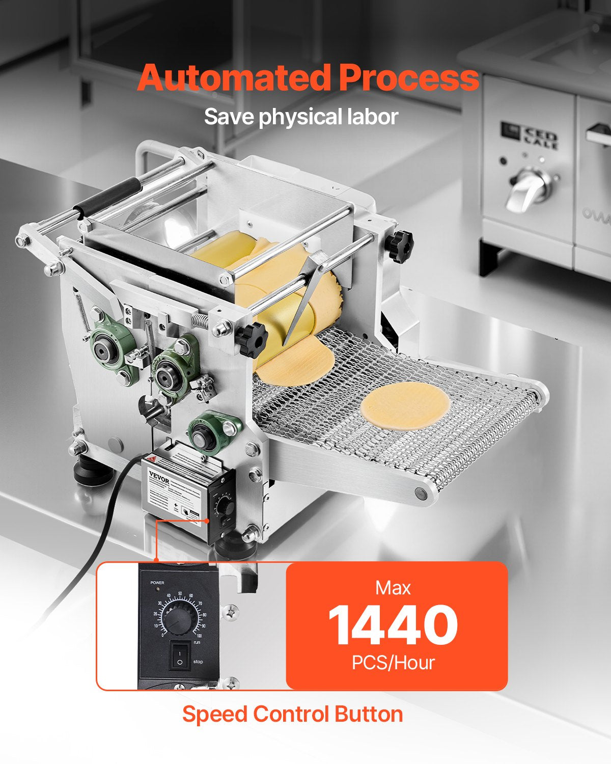 Electric Tortilla Maker Automatic Tortilla Making Machine 5.5in Diameter