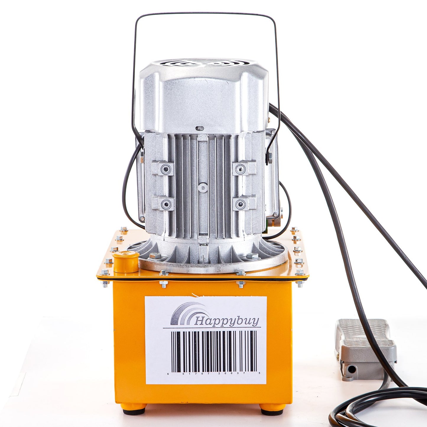 10152 PSI Hydraulic Electric Pump 750W Single Acting 220V Solenoid Pedal 7L Hydraulic Power Pack Cylinder