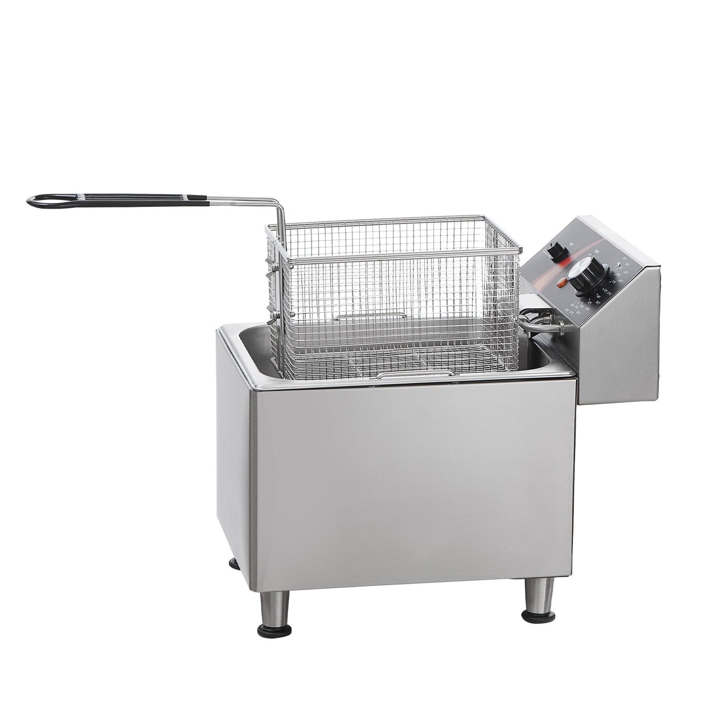 Kommersiell elektrisk fritös 3100W 9L rostfritt stål Uppgradering 200°C