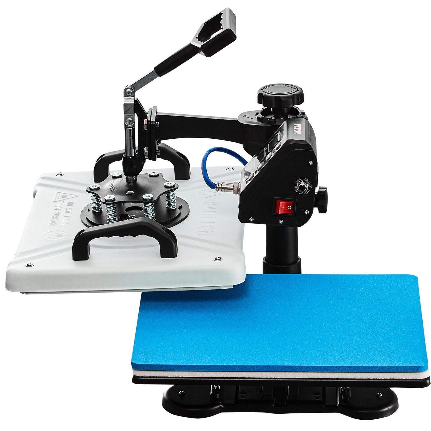 Wärmepresse 12 x 15 Zoll, 10-in-1-Wärmepresse, 1000-W-Wärmepresse mit 360 ° -Drehung, wegschwenkbar, weiße Wärmepresse, T-Shirt-Sublimationsmaschine, Doppelrohrheizung für DIY-Stifte, Kappen, Tassen und Hemden