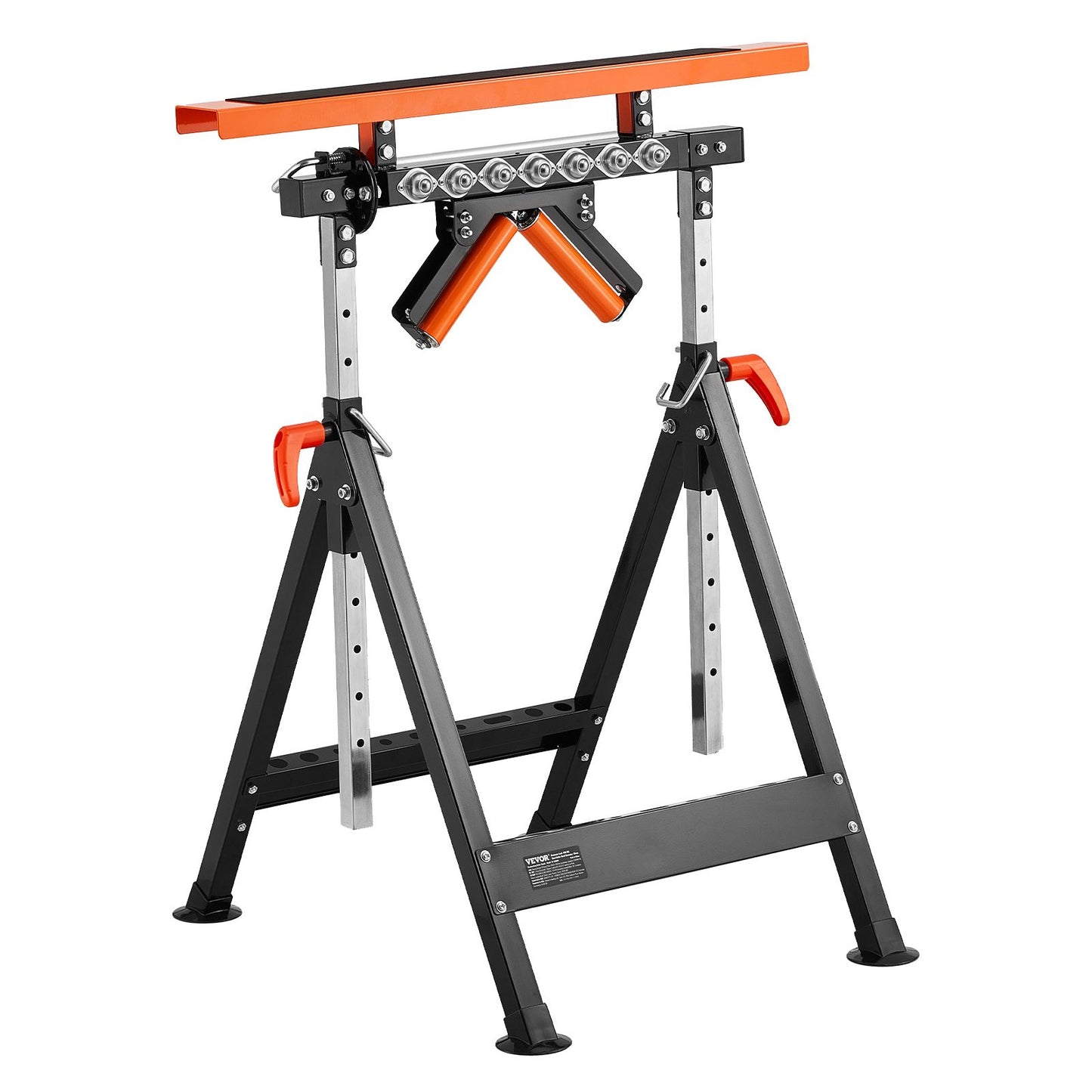 4-i-1 Woodworking Roller Stand Max belastning 440 lb Justerbar höjd 33-50 tum