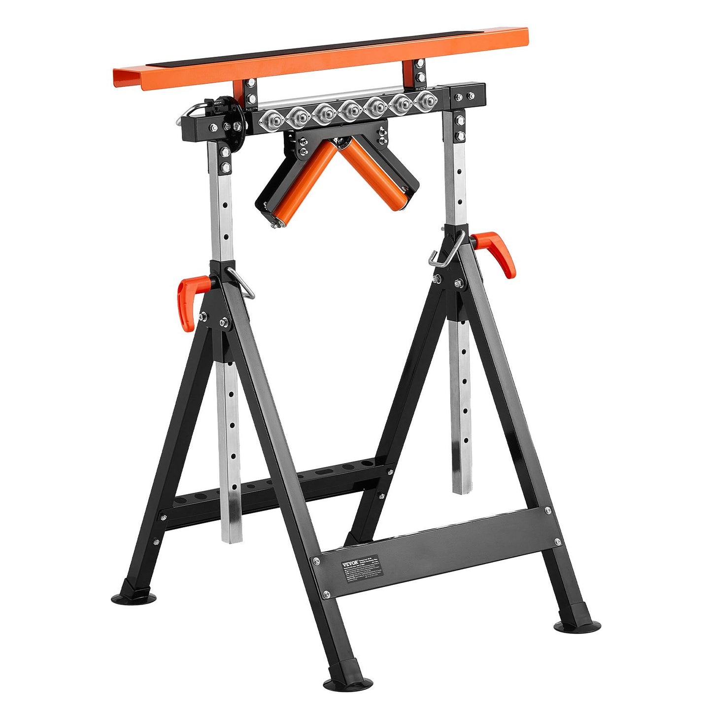 4-i-1 Woodworking Roller Stand Max belastning 440 lb Justerbar höjd 33-50 tum