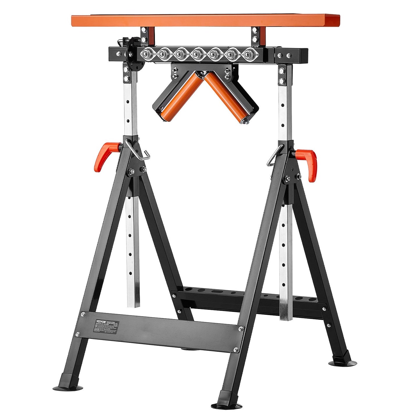 4-i-1 Woodworking Roller Stand Max belastning 440 lb Justerbar höjd 33-50 tum