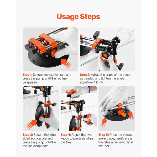Seam Setter 6" Sugkopp 90° - 270° Justerbar sömskarvning & utjämning | EU